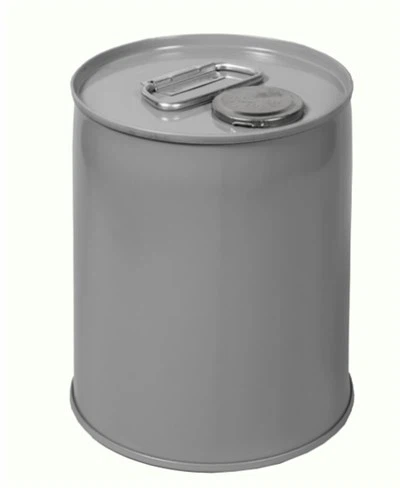 에폭시 라이닝 강철 폐쇄형 헤드 UN 정격 버킷, 플렉스 주둥이 포함